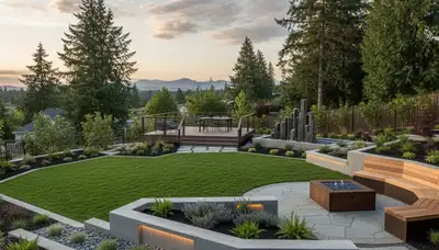 Landscaping crew providing lawn care service in Tacoma, WA
