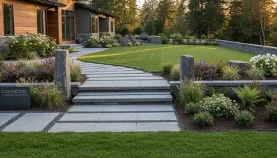 Tacoma, WA landscaping crew providing professional lawn care and yard maintenance services