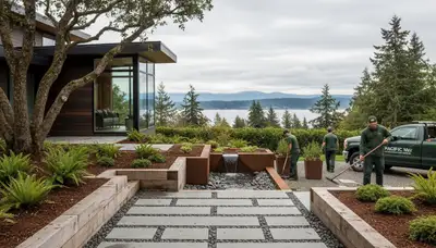 Tacoma, WA landscaping team providing professional lawn care service for local homes and businesses