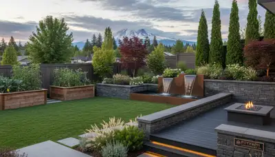 Tacoma, WA landscaping service team maintaining a healthy, well-kept lawn