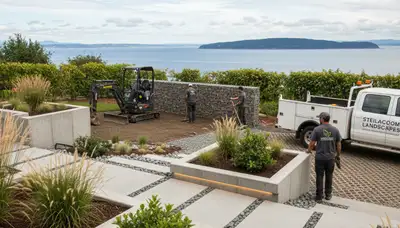 Tacoma, WA landscaping crew providing lawn care and outdoor maintenance services